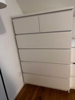 Malm Kommode mit 6 Schubladen in weiss, 80x123cm