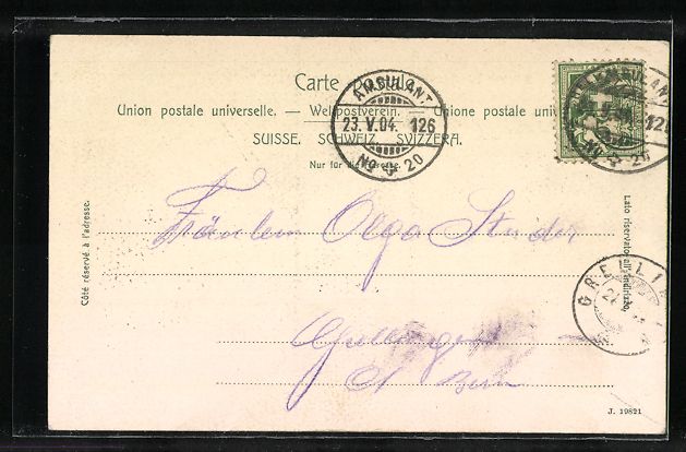 Cartoline postali: Olten, Kirchturm mit Ortsansicht am Flus – Usato da Berlin venduto da bartko-reher 1