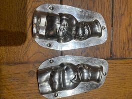 -ancien Moule chocolat cuisinier 10cm schokoladenform