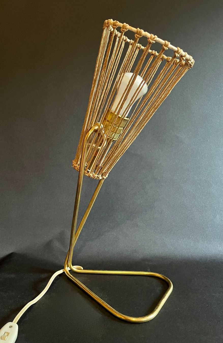 Lampade: Lampe de table, par Rupert Nikoll, Vienne, année 1960 – Usato da Prez vers Siviriez venduto da Mistinguette 6