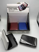 4stk. Card Caddy Aluminium Etui Set 7 Faecher neu in OVP