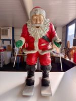Weihnachtsmann Skifahrer Dekoration/Figur