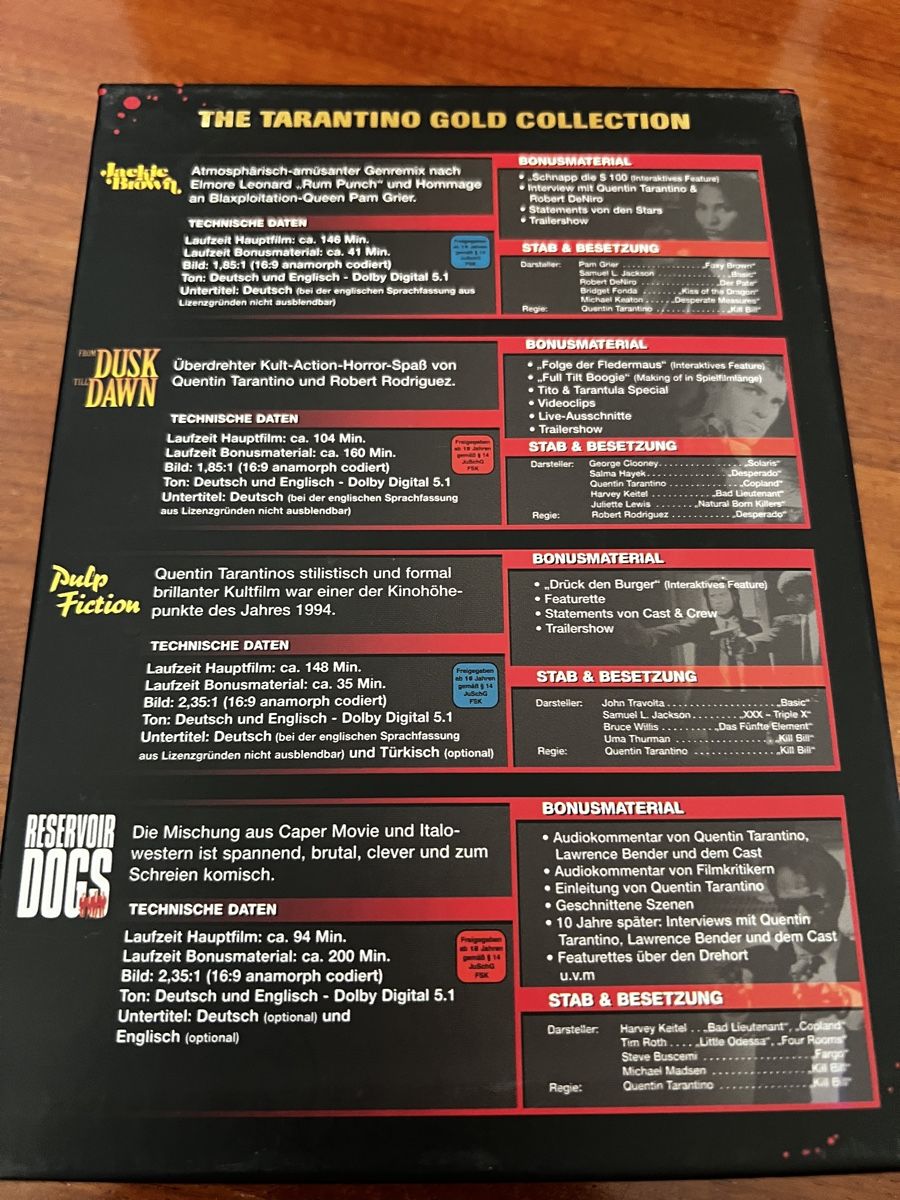 Alle DVDs: DVD Collection Quentin Terentino Klassiker – Neu (gemäss Beschreibung) aus Windisch von Slamit 1