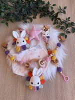Handgefertigtes 4-teiliges Hasen-Set