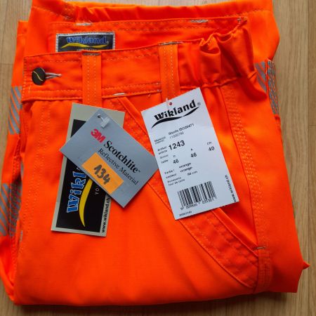 Arbeitshose Wikland Reflex NEU, Gr. 40, orange, kurz, Nr.134