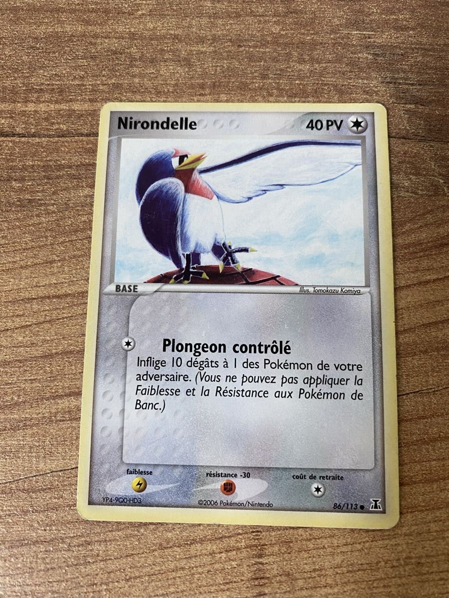Pokémon Carte collezionabili: Carte Pokémon Nirondelle - Edition de Base 2006 86/113 – Usato da Rossemaison venduto da Carduelis