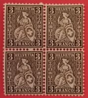 3304C) 29, Sitzende Helvetia postfrisch Kt. 120.-