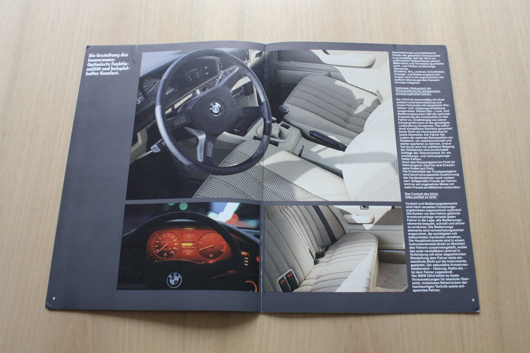 BMW Dokumente: BMW 524 d Prospekt 1986 – Gebraucht aus Wikon von erwin400 4