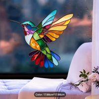 Bunter Kolibri Fenstersticker – Suncatcher