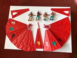 TIMPO Indianer - Zeltteile + 4 Figuren