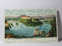 Rheinfall und die Alpen 1906