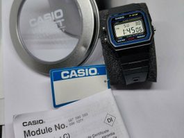 Digitaluhr Casio F-91W,  model Iconic 1989 OVP fabrikneu