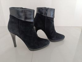 Navyboot Stiefeletten  Wildleder Absatz gebraucht Gr 37