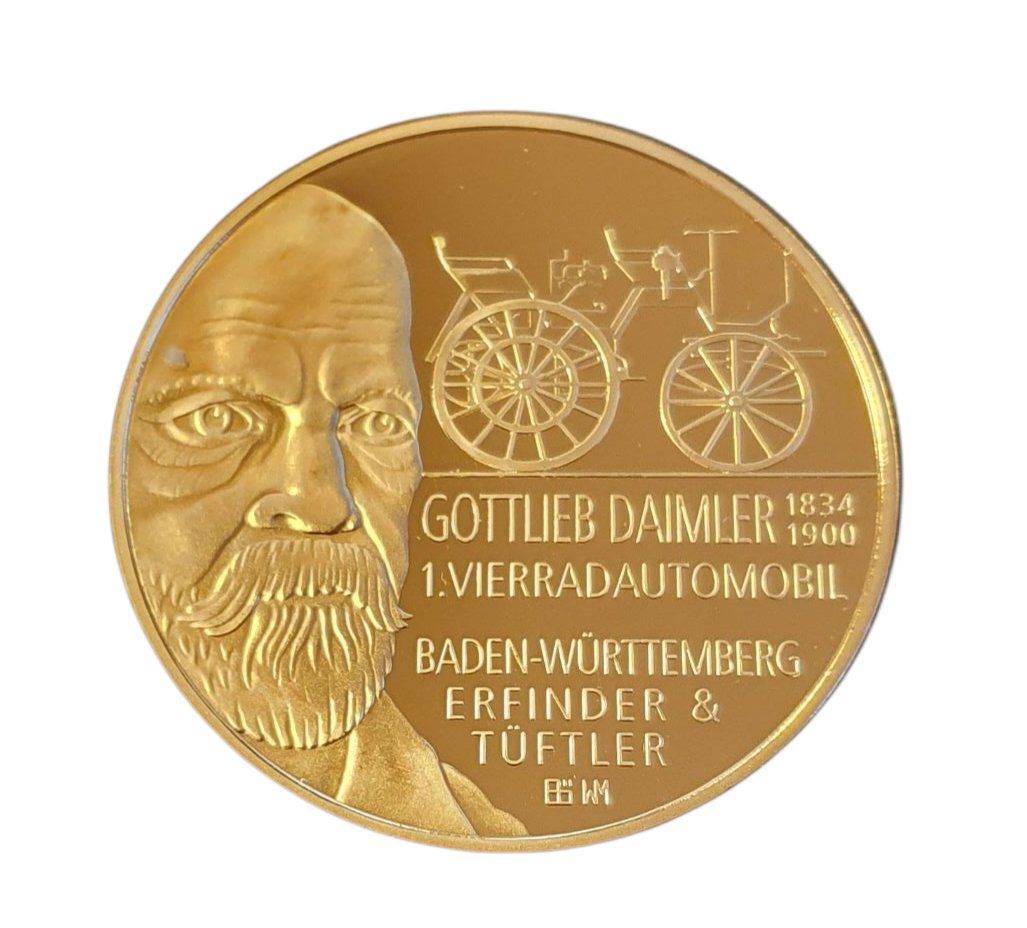 Medaglie: Medaille - Gottlieb Daimler / Carl Benz – Usato da Rickenbach b. Wil venduto da klassikmarkt.ch 1