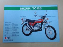 Suzuki TC 125 - TS 125 - Prospekt
