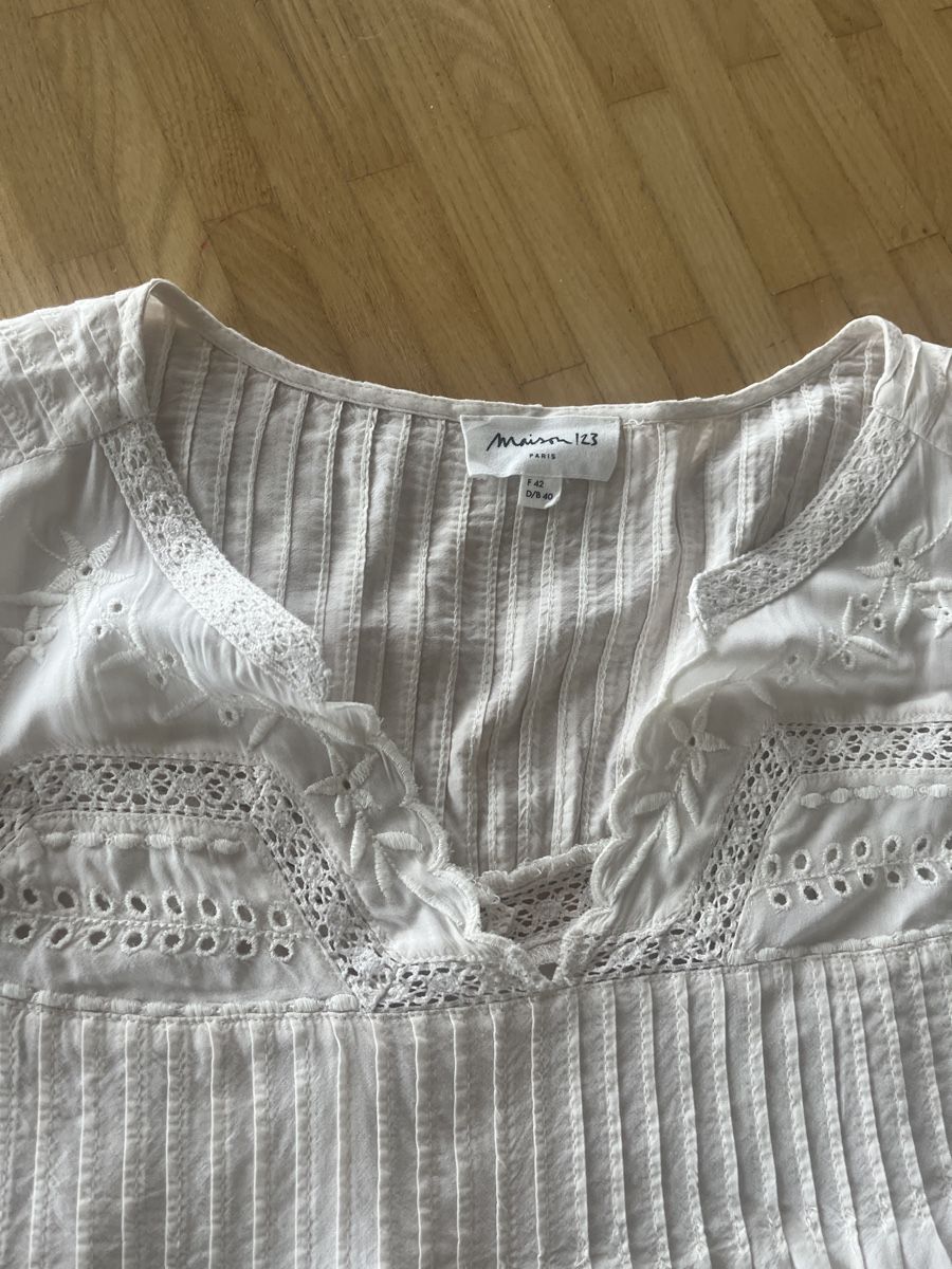 Maison 123 Camicette: Maison 123 Bluse Creme – Usato da St. Gallen venduto da elli18 2