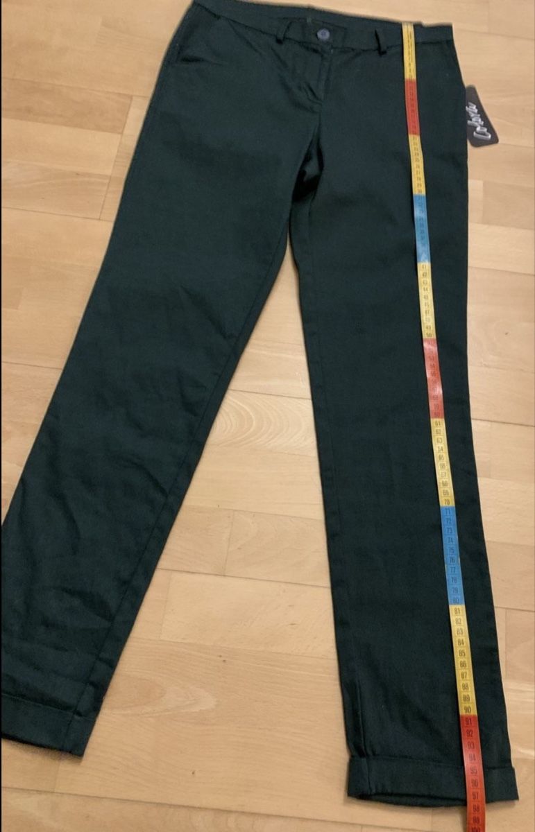 Pantaloni: Colora Damenhose, dunkelgrün – Nuovo (secondo la descrizione) da Nuglar venduto da bibabone 2