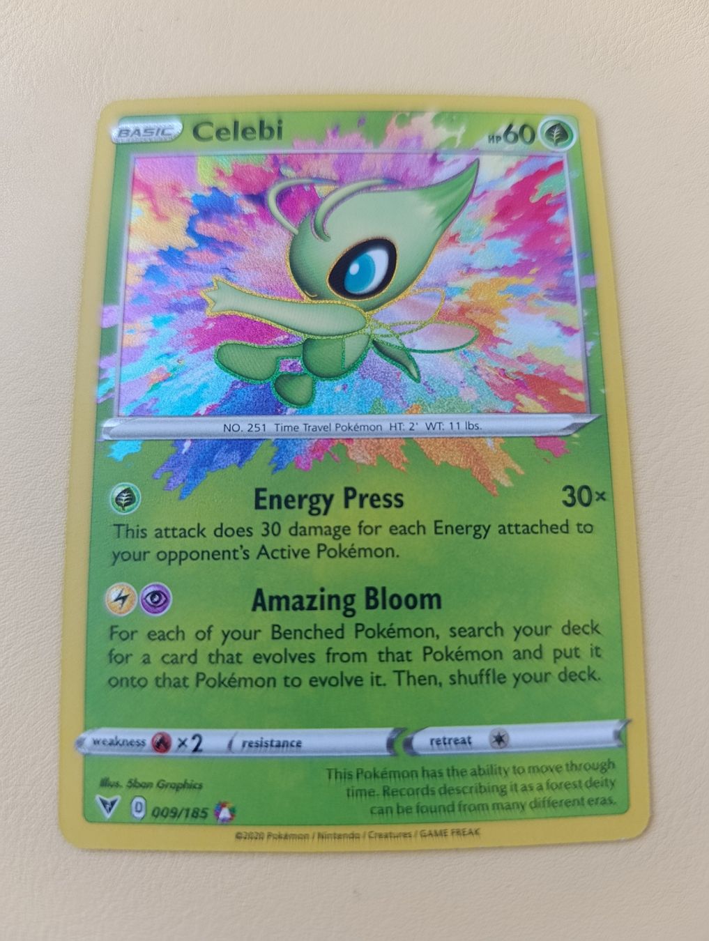 Pokémon Carte collezionabili: Carte Pokémon Celebi 009/185 – Usato da Yverdon-les-Bains venduto da cashkiller 1