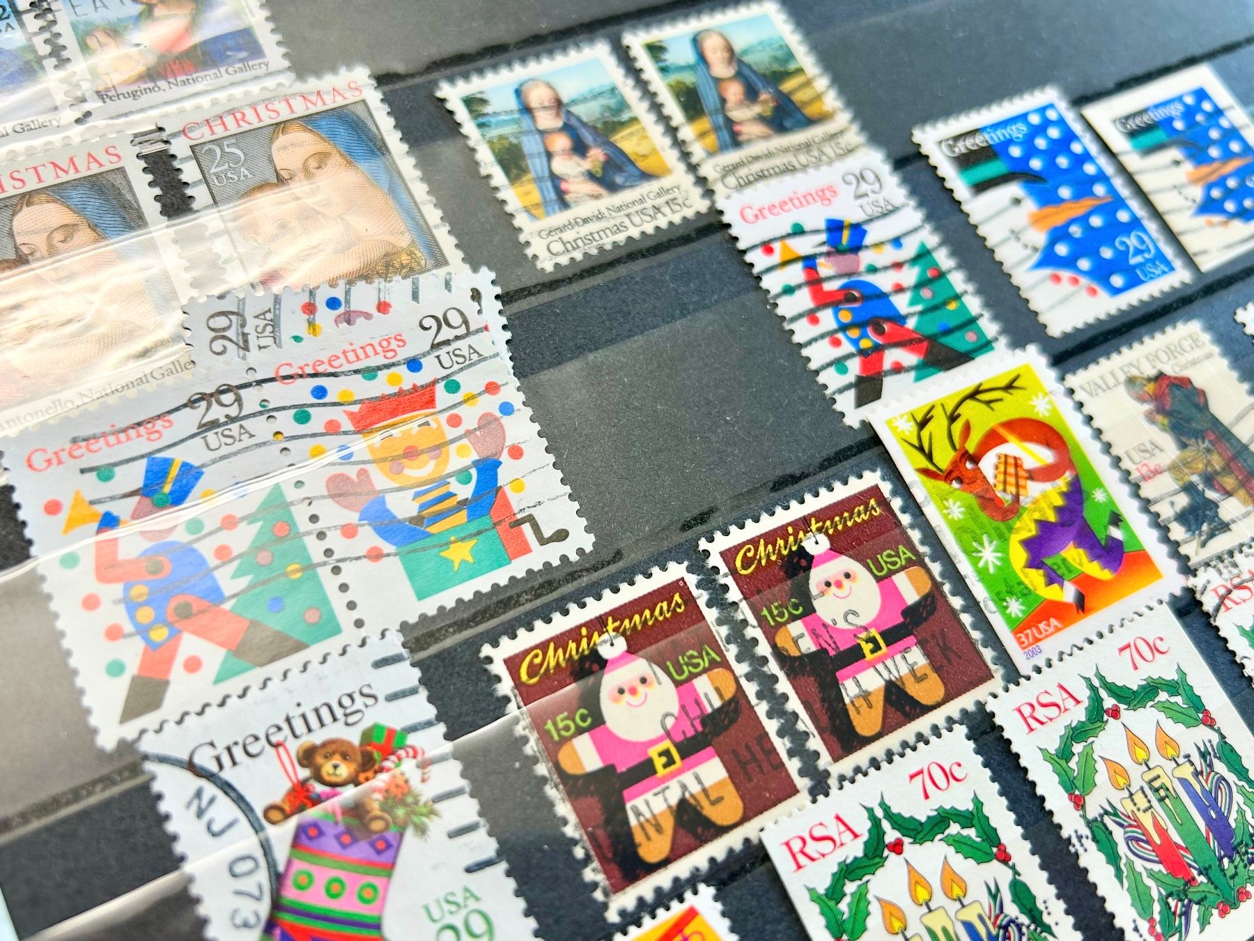 Alle Briefmarken: Album mit schönen "Weihnachtsmarken" – Gebraucht aus Braunau von Duczelli 7