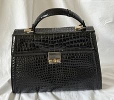 Damen-Handtasche, Création Salko, Kroko-Imitat aus Echtleder