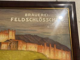 B.Mangold Feldchlösschen Brauerei Bild ,1910 Rarität