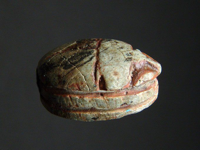 Minerali & Pietre curative: Ägyptischer Skarabäus mit Hieroglyphen – Usato da Stäfa venduto da deebeecee 4