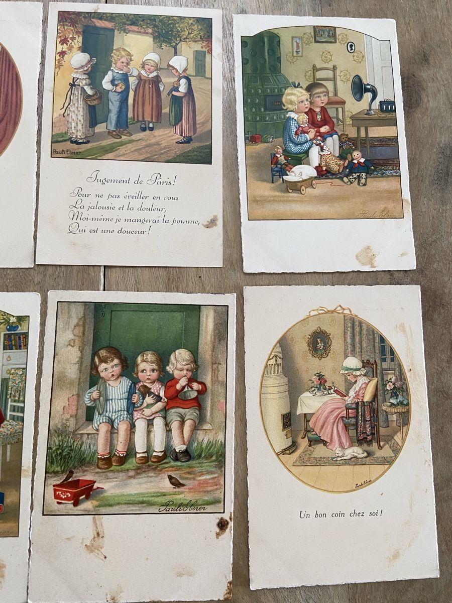 Cartoline postali: 11 AK Pauli Ebner defekt – Usato da Luzern venduto da waterfront1 4