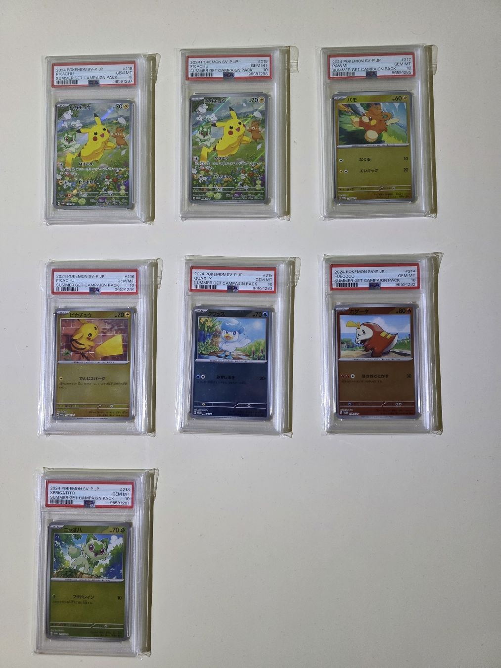 Pokémon Carte collezionabili: Pokemon PSA 10 Sequential Set 2024 Summer Get Campaign JP – Nuovo (secondo la descrizione) da Dintikon venduto da Takeit79