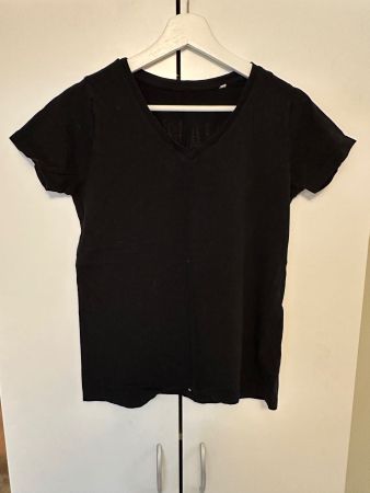 Schwarzes T-Shirt Landwirtin (S)