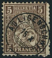 LU Adligenschwil - Zwergstempel Voll - Sitzende Helvetia