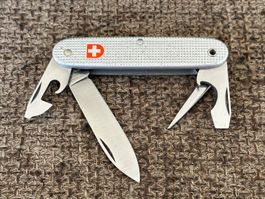 Altes Militärmesser VICTORINOX Alox Silber 1990