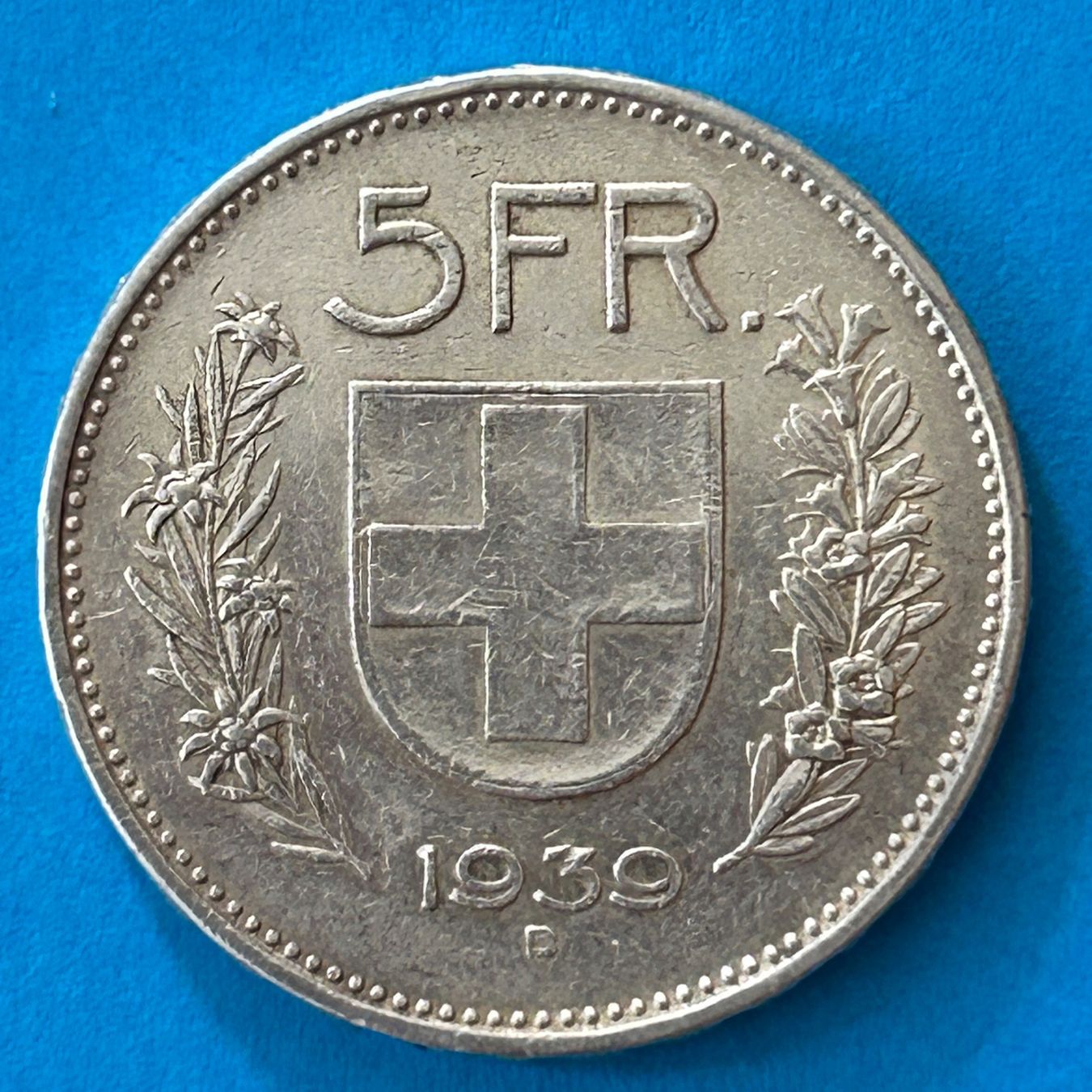 Tutti le monete: 5 Franken 1939 – Usato da Zürich venduto da thiemy