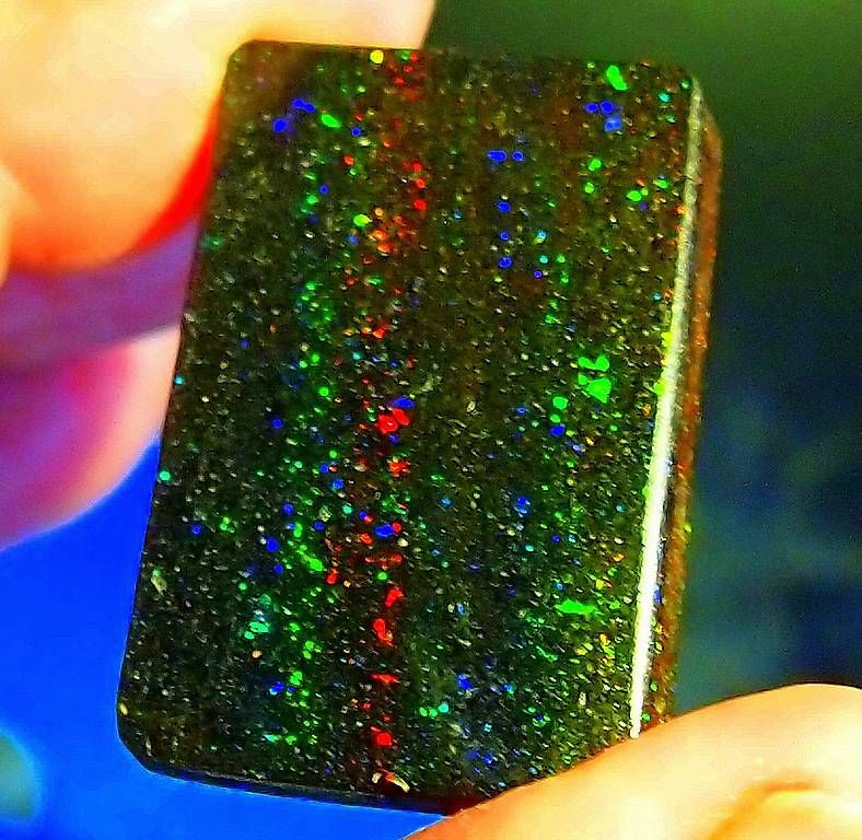 Pietre preziose: 51,2 CT. Andamooka-Opal. selten starke Farbfunken – Nuovo e nell'imballaggio originale da Reinach BL venduto da Marcopal 3