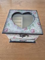Schmuckkästchen mit Herz-Glasscheibe Shabby Chic 🌸
