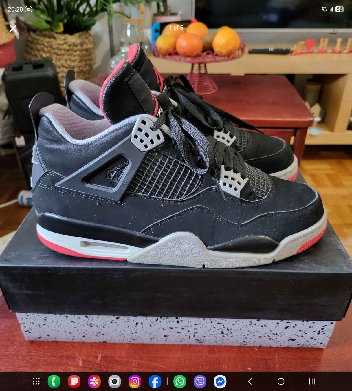 Nike Scarpe da uomo: NIKE AIR JORDAN 4 BREDS 2019 – Usato da Meyrin venduto da Hiro-chan_13