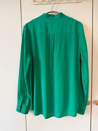DKNY Seidenbluse grün, Gr. M