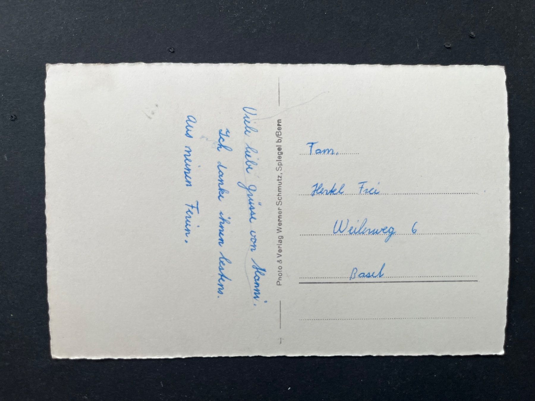 Ansichtskarten: Bennwil BL ? Oder wo? Ca. 1950 – Gebraucht aus Ostermundigen von DaxKarten-75 1
