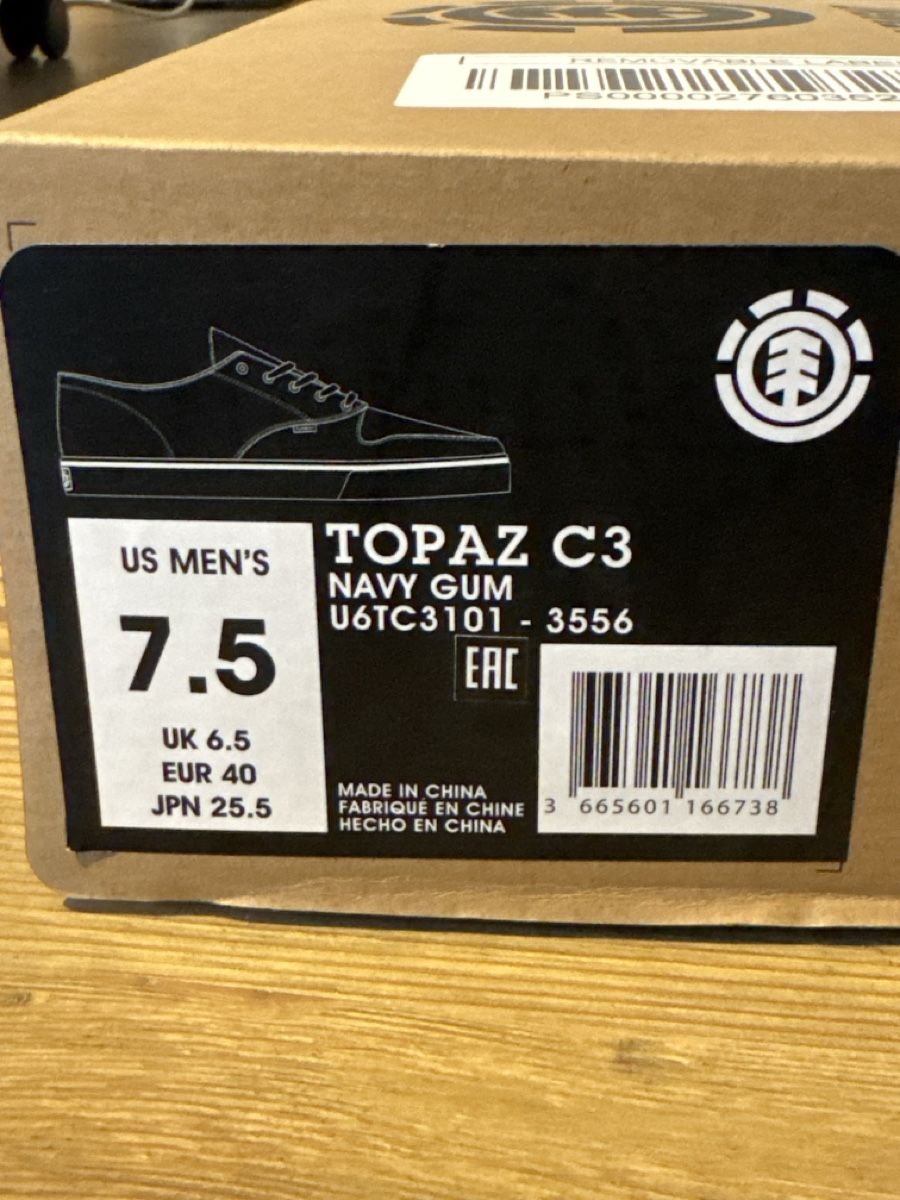 Element Scarpe da uomo: Element Topaz C3 Navy Gum, Gr. 40, Neu! – Nuovo e nell'imballaggio originale da Pfungen venduto da sandro921 2