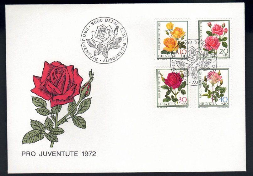 Tutti i francobolli: Pro Juventute 1972 FDC – Usato da Pfäffikon ZH venduto da Romulus