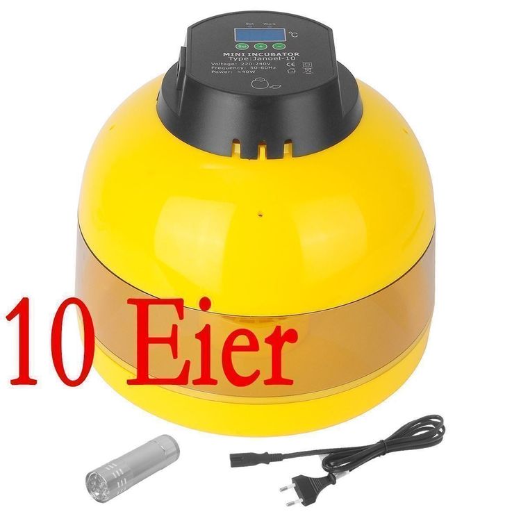 Hühner Ei Inkubator Für 12-24 Eier - Automatische Eierwende & Feuchtigkeitskontrolle - Brutmaschine