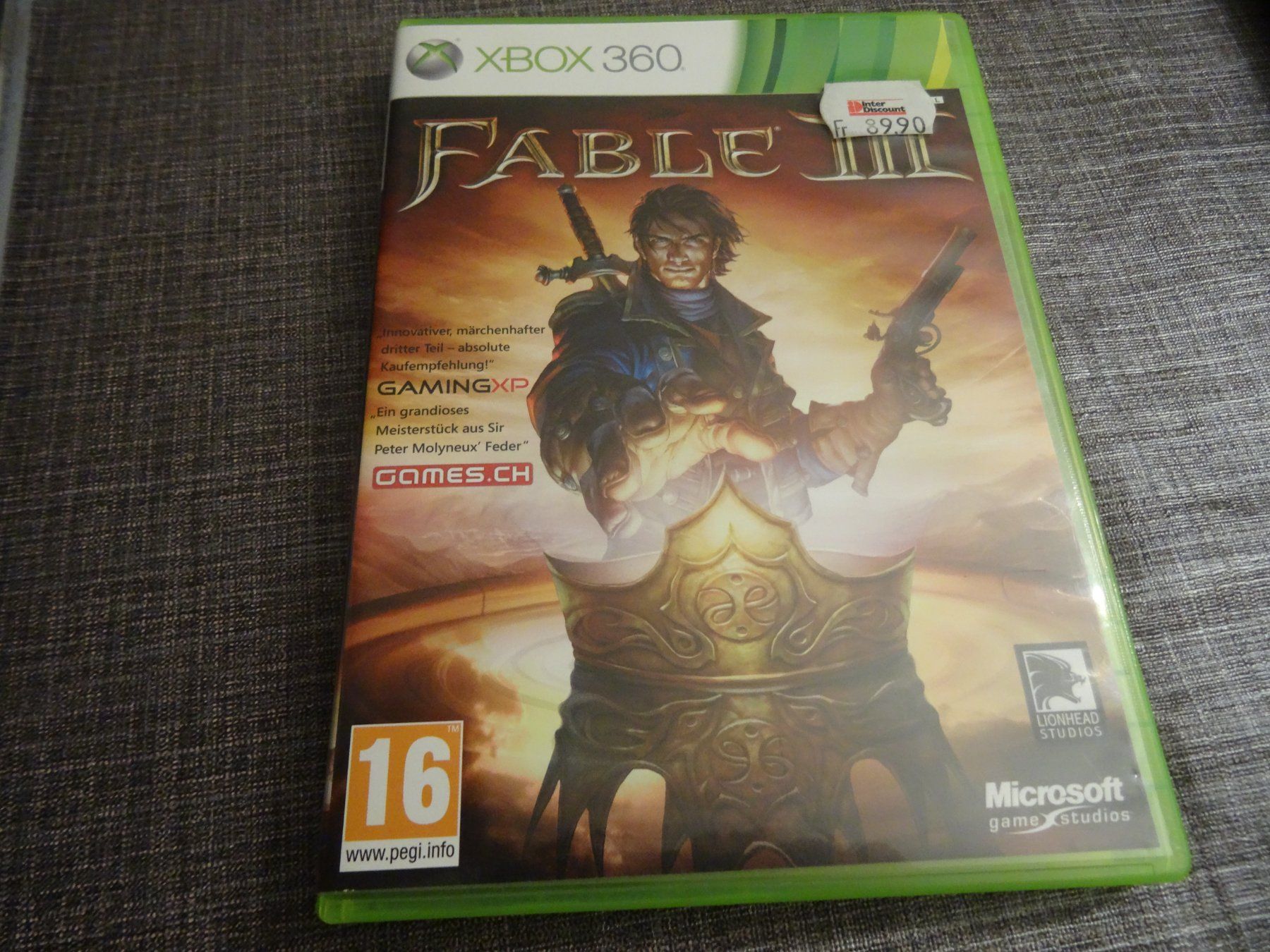Microsoft Spiele: XBOX 360 Fable III 3 – Gebraucht aus Olten von Disc-Ausverkauf