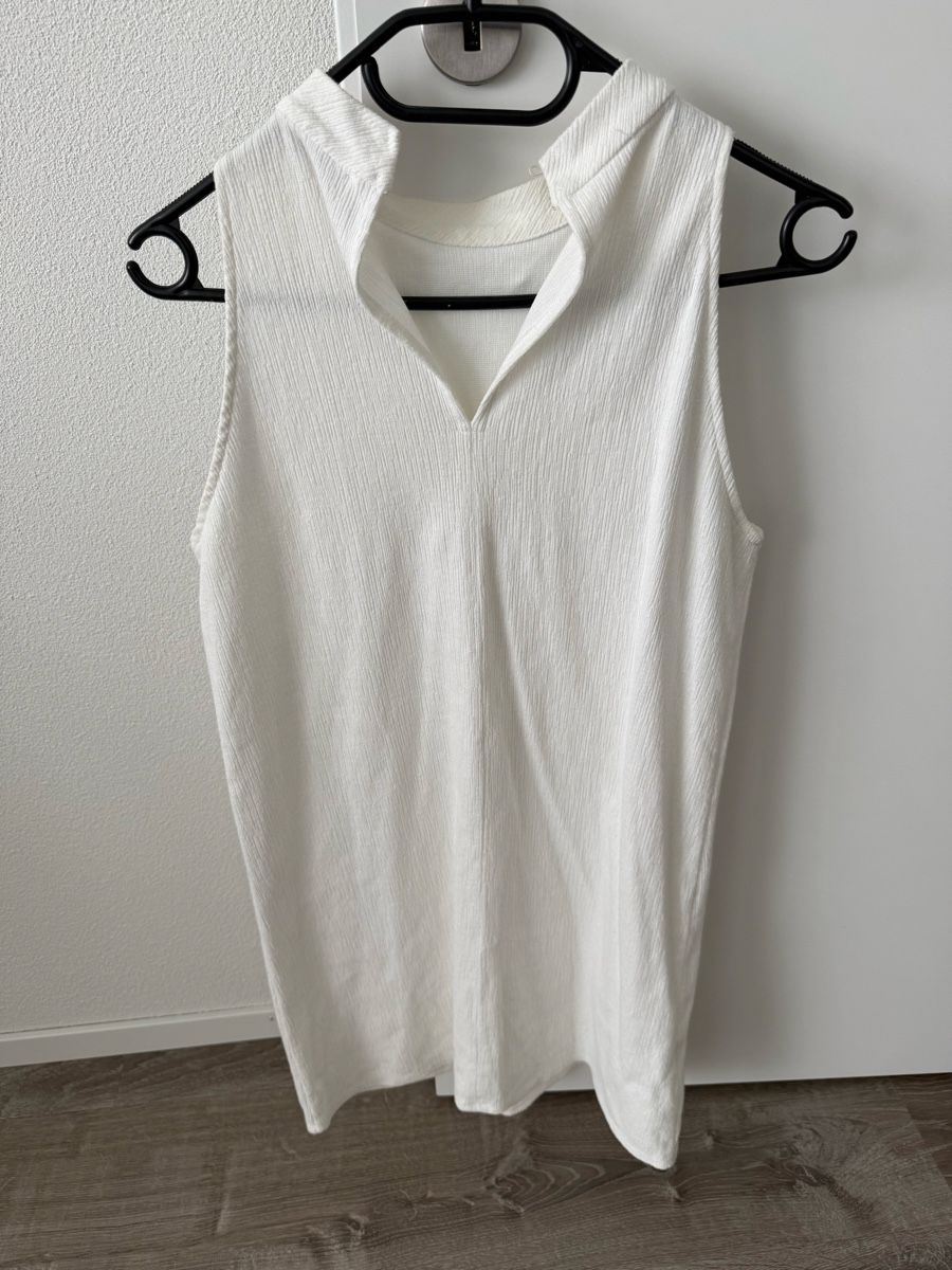 Mango Vestiti: MNG Basics Kleid, weiss, Gr. S – Usato da Frauenfeld venduto da sharonhabrik 3