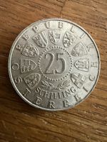 25 Schilling Münze Österreich 1956 Mozart Silbermünze