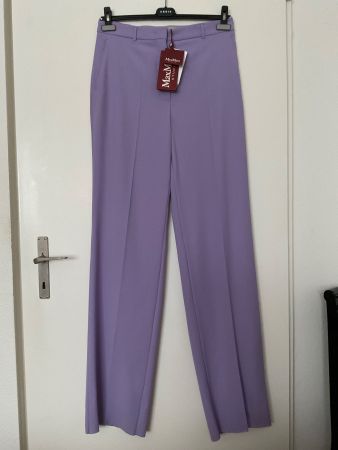 Max Mara Wolle Hose Gr 44 lila/Flieder NEU NP 300