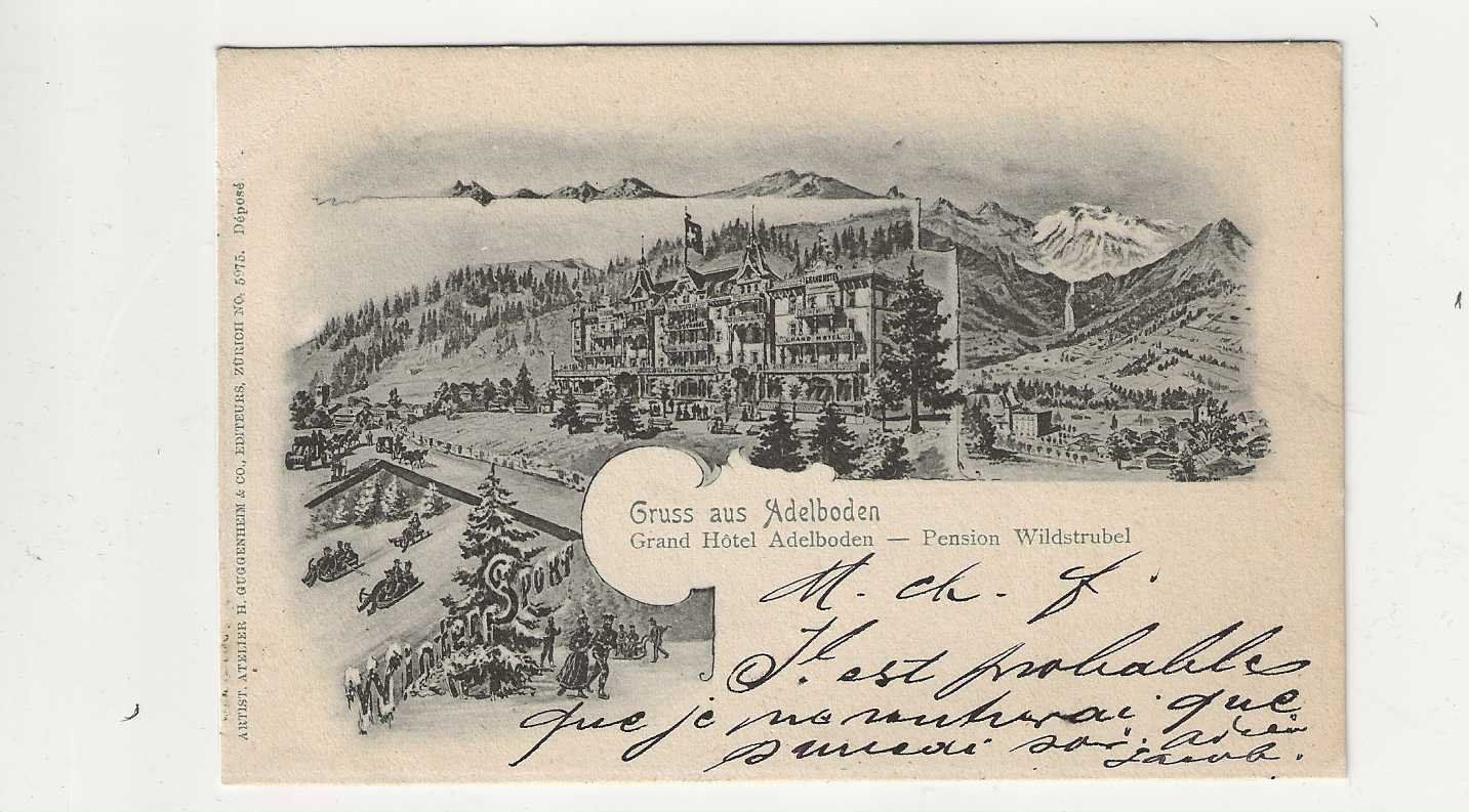 Cartes postales: Adelboden, Litho, 1902 – D'occasion à Spiez par Niesen20