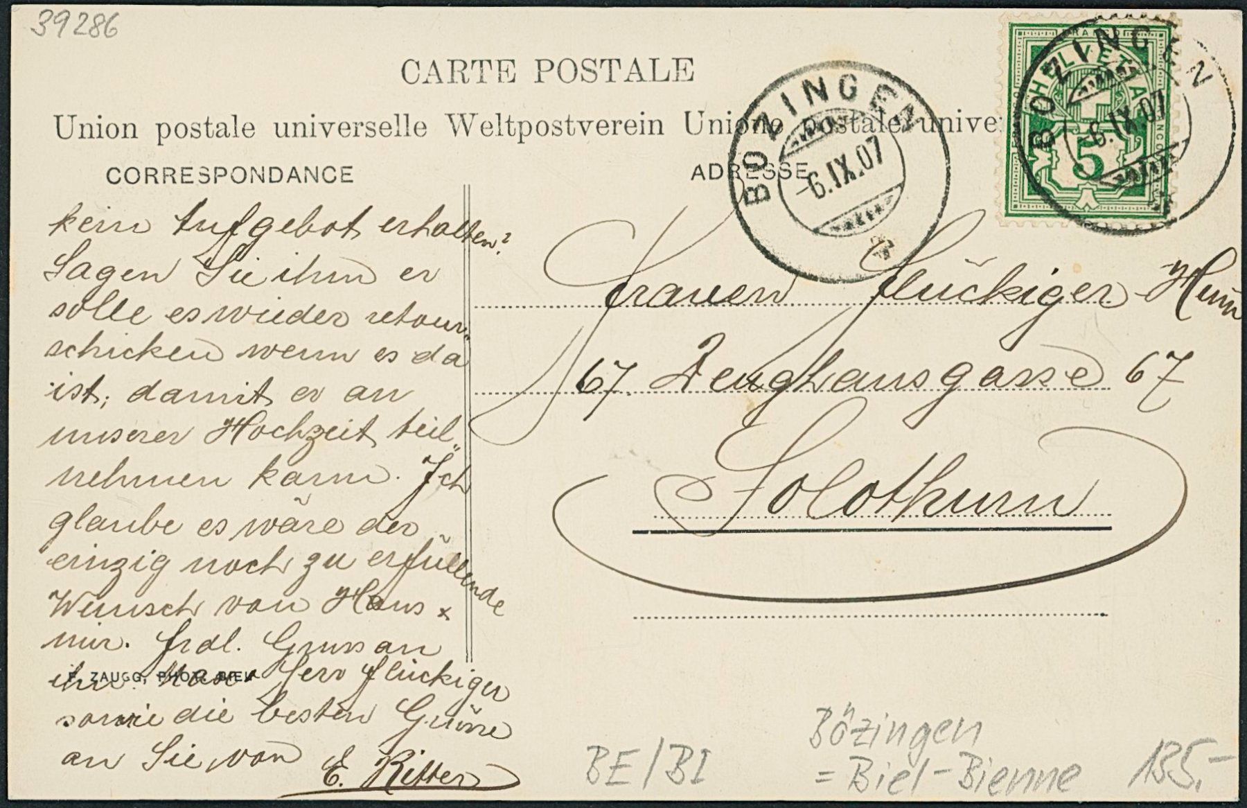 Cartoline postali: BE Bözingen - Biel - Bienne – Usato da Schindellegi venduto da Jonathan77 1
