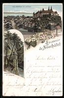 Litho Neuchatel, Vue générale et Chate