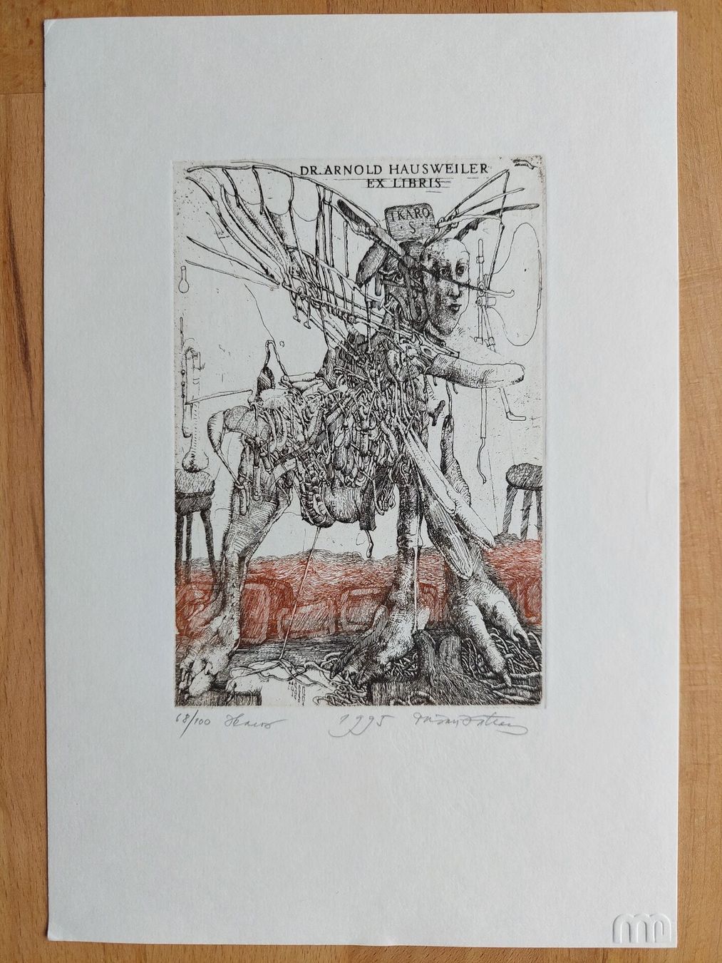 Gemälde: Exlibris Dusan Kallay - Original Farbradierung signiert – Gebraucht aus Obfelden von Exlibris-Art 1