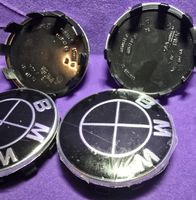 BMW Radnabendeckel Schwarz 56mm Set 4x Felgendeckel NEU