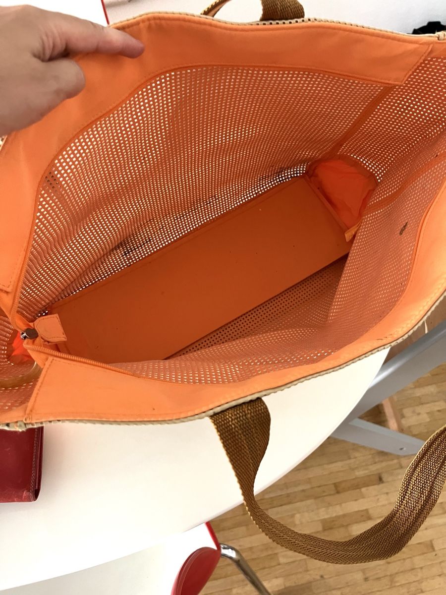 Estée Lauder Borse da donna: Estée Lauder PERFORIERTE STRANDTASCHE BEIGE/ORANGE – Usato da Basel venduto da JJ.Elena 4